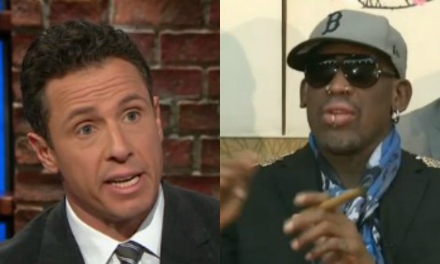 Dennis Rodman/Chris Cuomo SPlit Screen