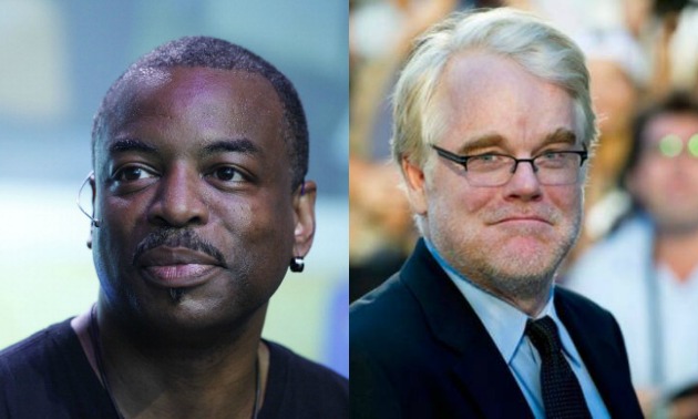 LeVar Burton and Philip Seymour Hoffman
