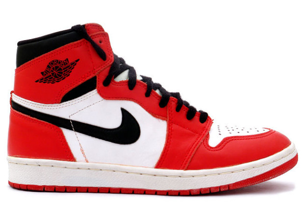 Air Jordan 1 white/black/red