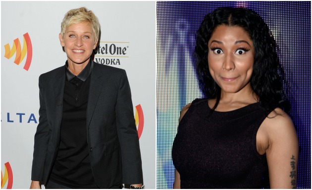 Ellen and Nicki Minaj Getty