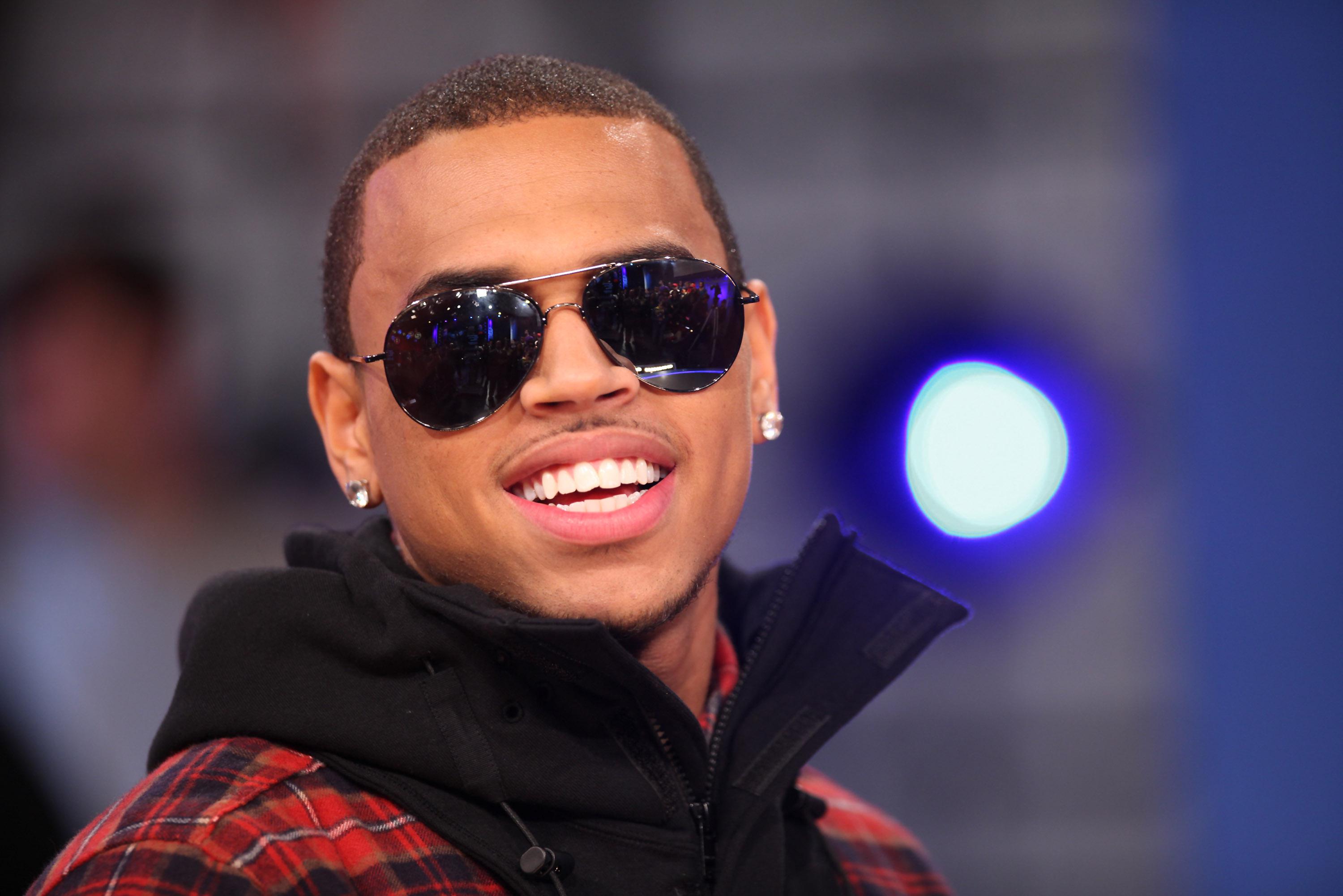 Chris Brown Visits BET's '106 & Park'