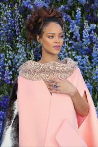 Rihanna attends Dior Photocall as part of the Paris Fashion Week