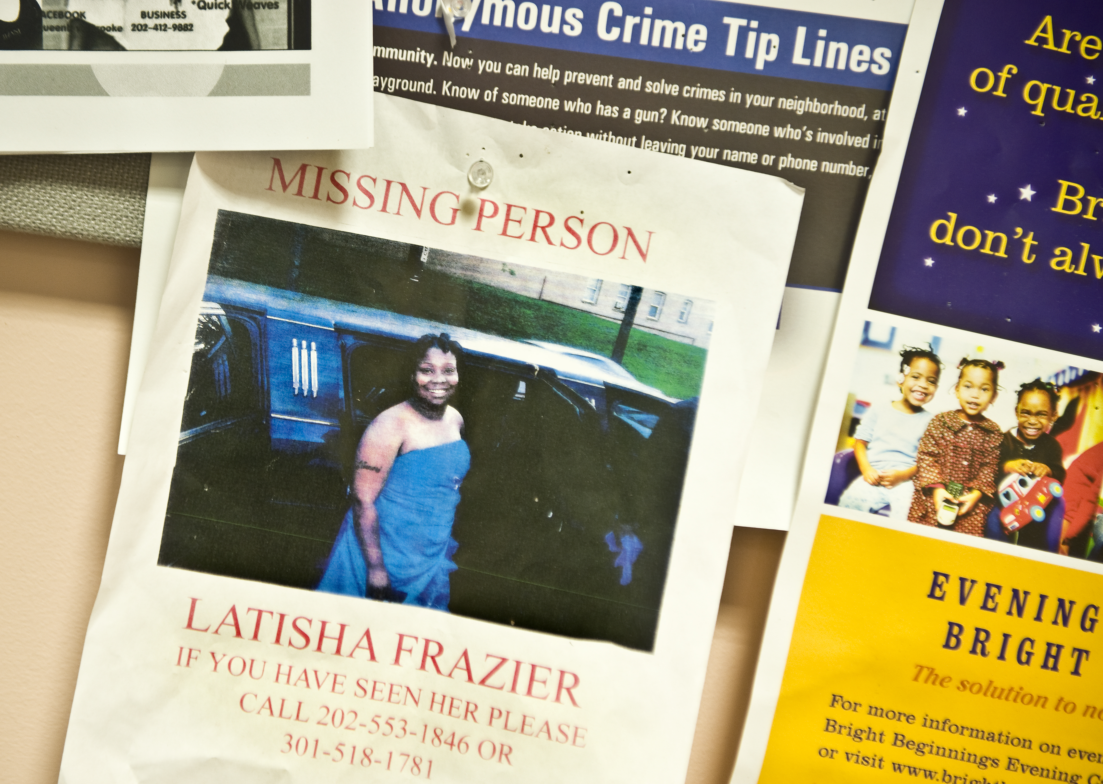 Caroline Frazier's daughter went missing August 2 and has not been seen since. She's now raising her granddaughter Diamond, 3, in transitional housing